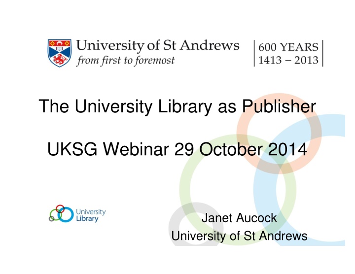 the university library as publisher n.w