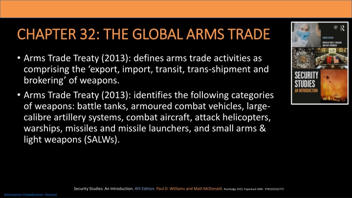 chapter 32 the global arms trade chapter n.w