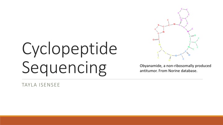 cyclopeptide sequencing n.w