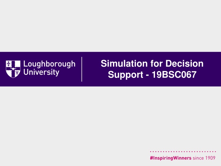 Simulation Models and Decision-making Dynamics