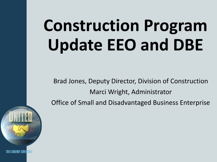 construction program update eeo and dbe n.w