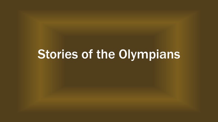 stories of the olympians n.w