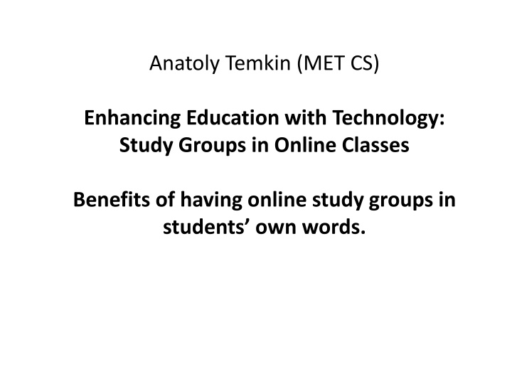 anatoly temkin met cs n.w