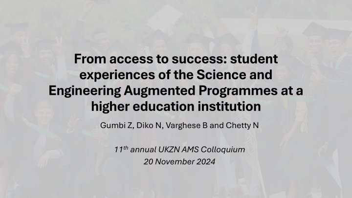 from access to success student experiences n.w