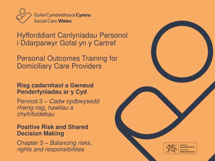 hyfforddiant canlyniadau personol i ddarparwyr n.w