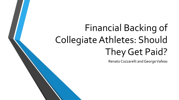 financial backing of collegiate athletes should n.w