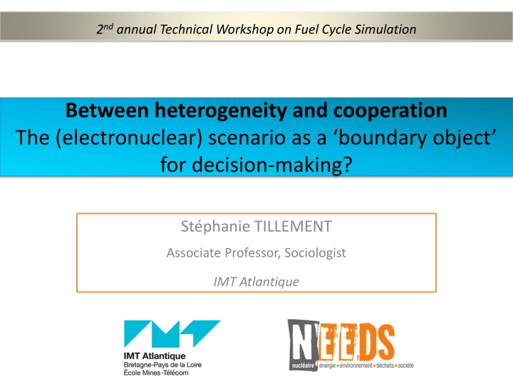 2 nd annual technical workshop on fuel cycle n.w