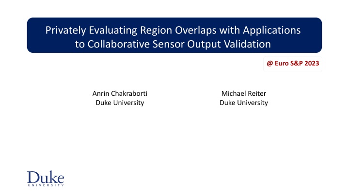 privately evaluating region overlaps with n.w