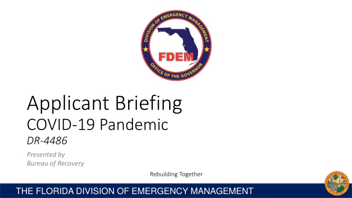 Applicant Briefing on COVID-19 Pandemic in Florida
   (73 characters)