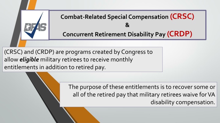 combat related special compensation crsc n.w