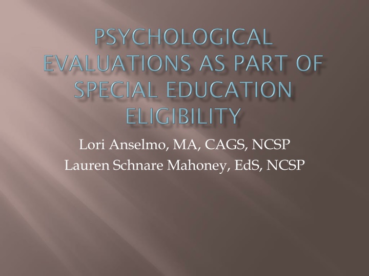 lori anselmo ma cags ncsp lauren schnare mahoney n.w