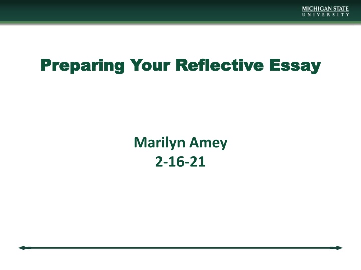 preparing your reflective essay preparing your n.w