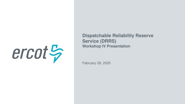 dispatchable reliability reserve service drrs n.w