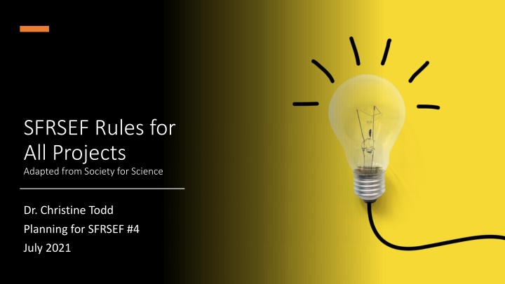 sfrsef rules for all projects adapted from n.w