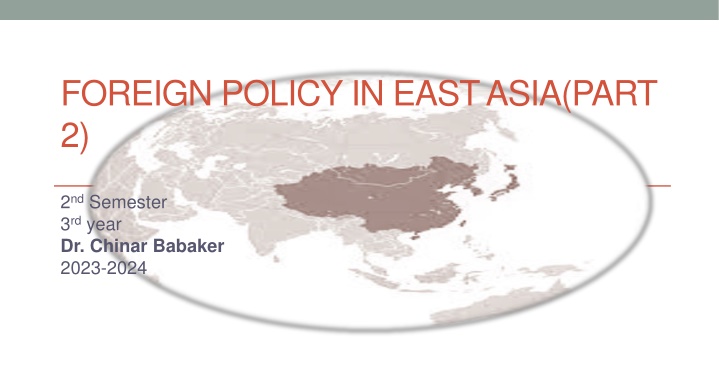 foreign policy in east asia part 2 n.w