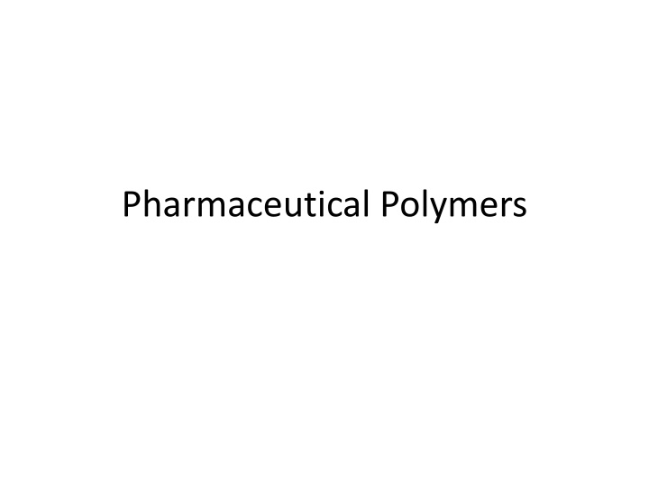 pharmaceutical polymers n.w