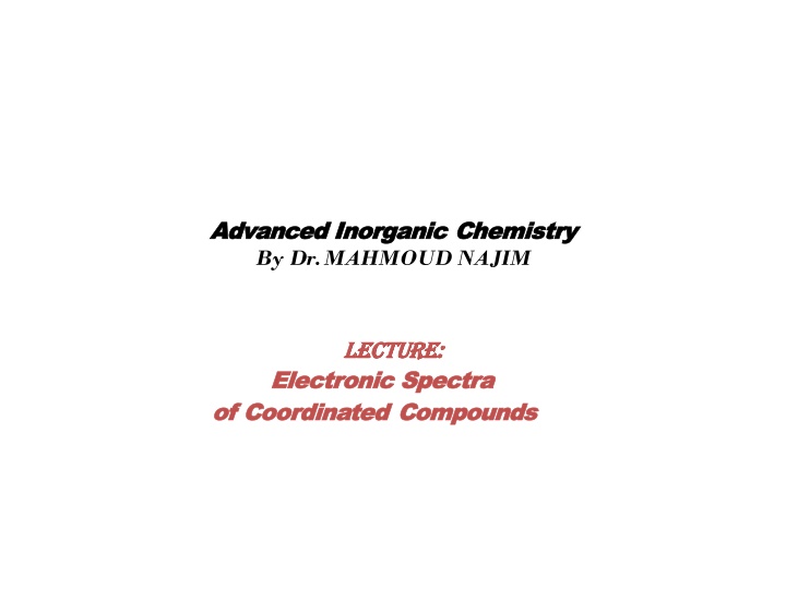 advanced advanced inorganic inorganic chemistry n.w