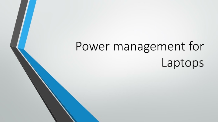 power management for n.w