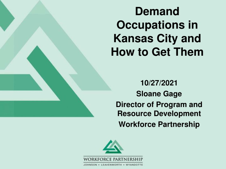 demand occupations in kansas city n.w
