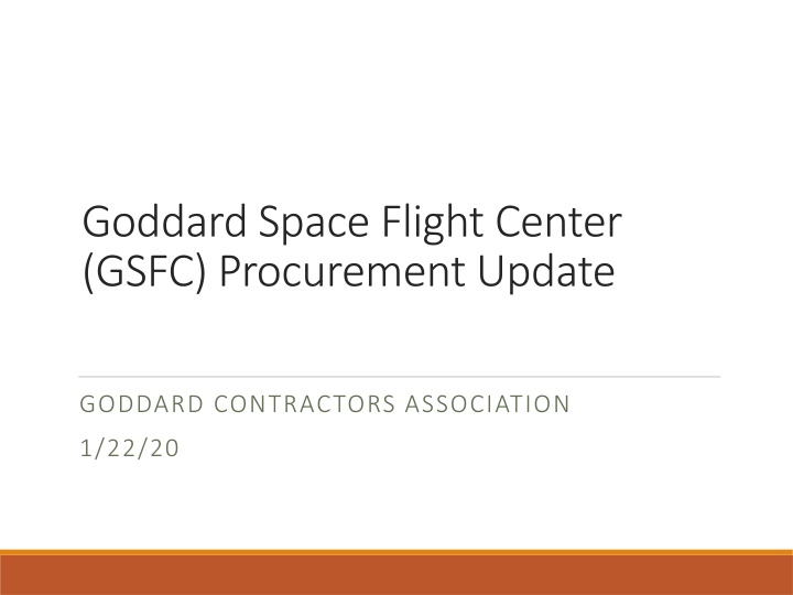 goddard space flight center gsfc procurement n.w