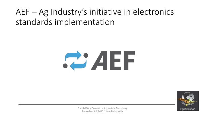aef ag industry s initiative in electronics n.w