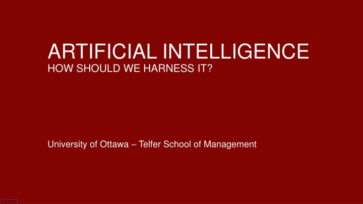 artificial intelligence how should we harness it n.w