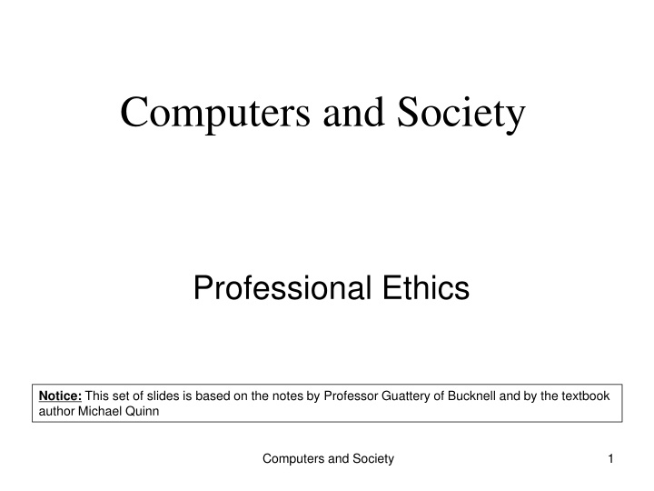 computers and society n.w