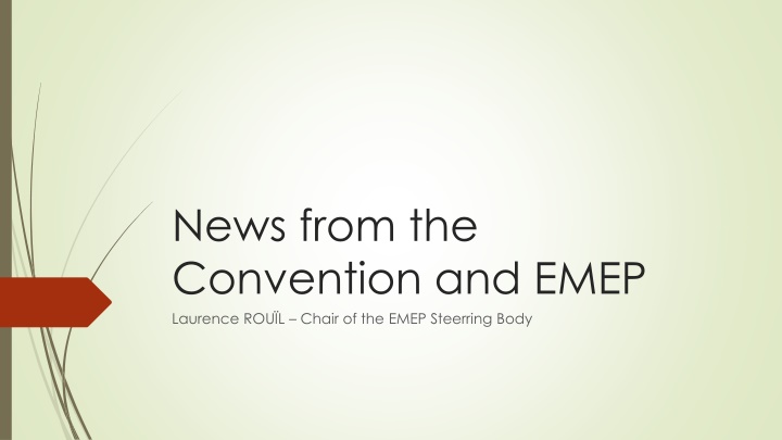 news from the convention and emep laurence n.w