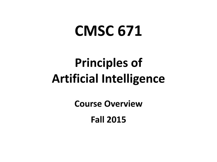 cmsc 671 n.w
