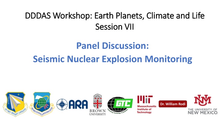 dddas workshop earth planets climate and life n.w