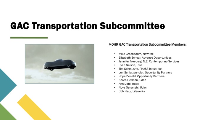 gac transportation subcommittee n.w