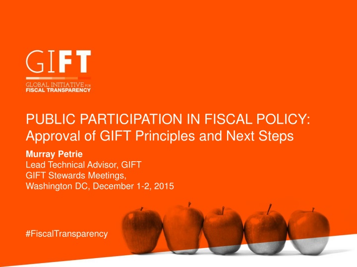 public participation in fiscal policy approval n.w