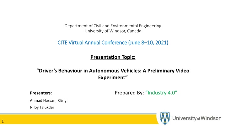 department of civil and environmental engineering n.w