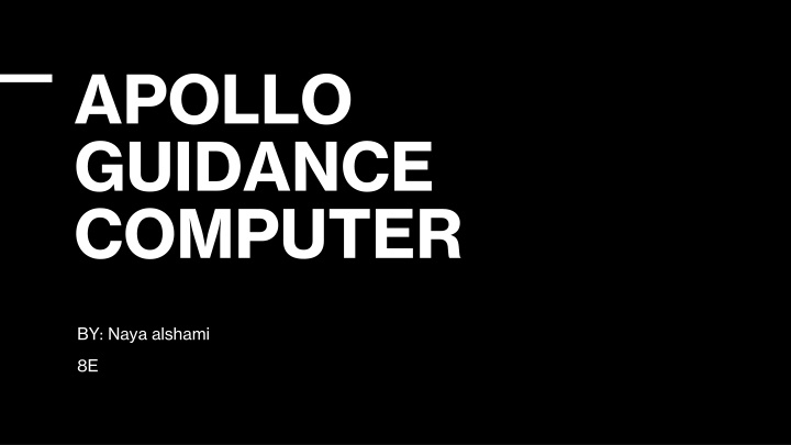 apollo guidance computer n.w