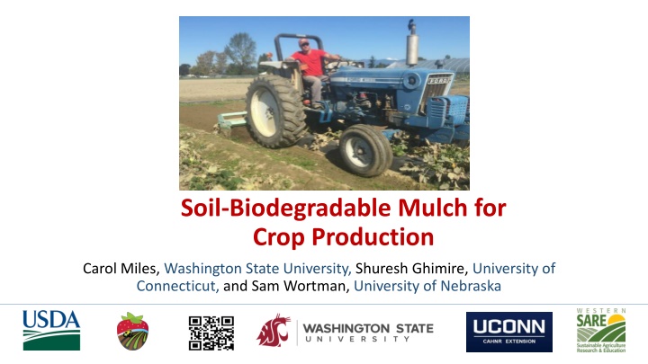 soil biodegradable mulch for crop production n.w