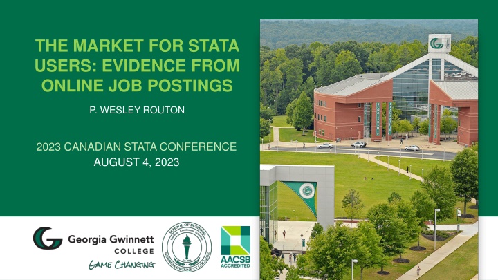 the market for stata users evidence from online n.w