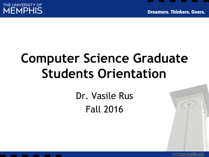 computer science graduate students orientation n.w