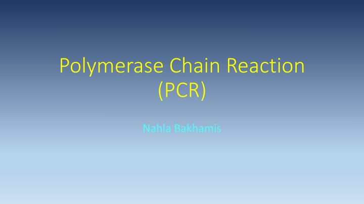 polymerase chain reaction pcr n.w
