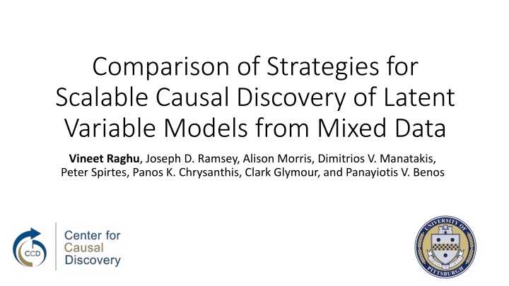 comparison of strategies for scalable causal n.w