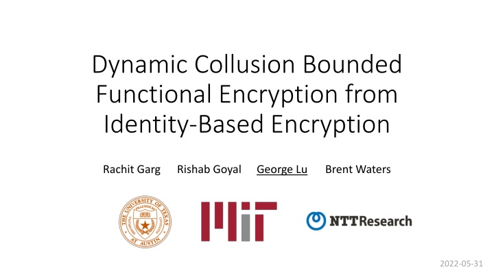 dynamic collusion bounded functional encryption n.w