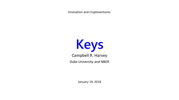 innovation and cryptoventures n.w