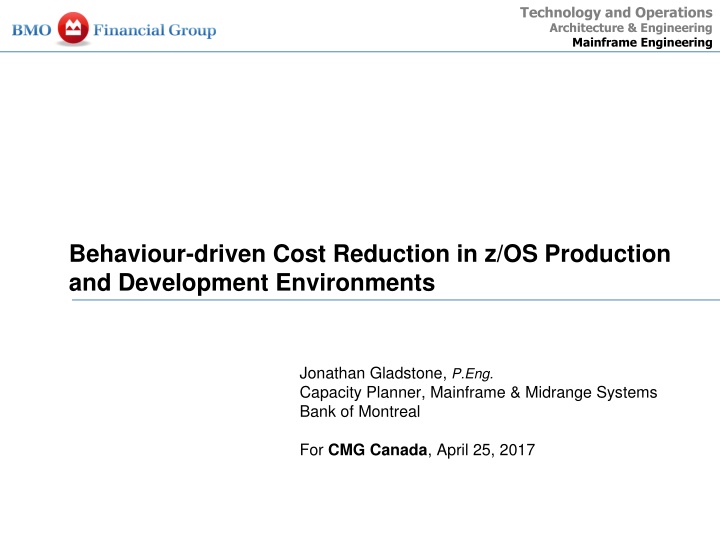technology and operations architecture n.w