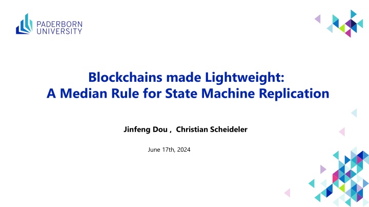 blockchains made lightweight a median rule n.w