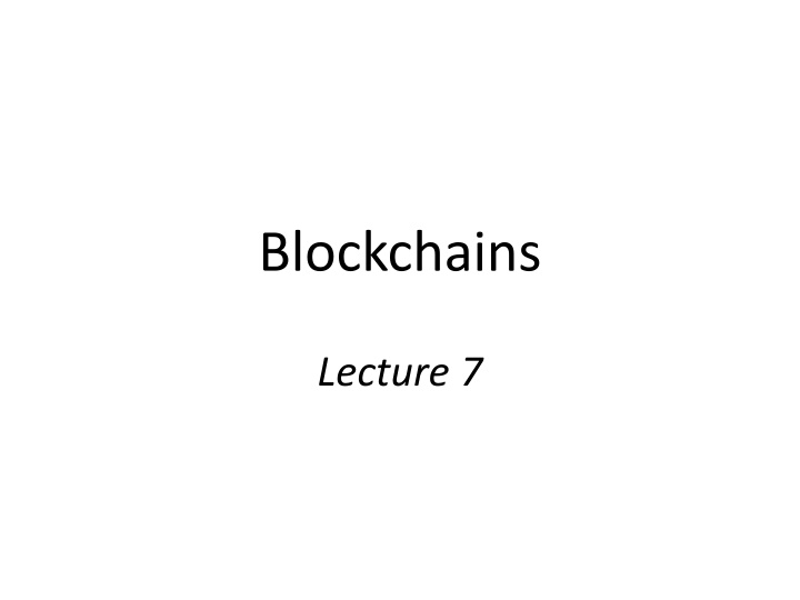 blockchains n.w
