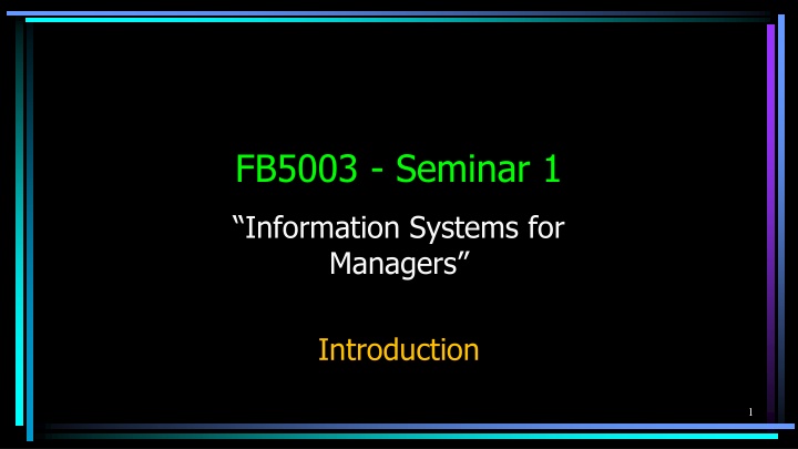 fb5003 seminar 1 n.w