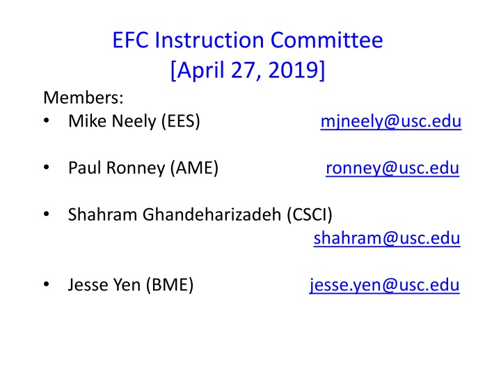 efc instruction committee april 27 2019 members n.w