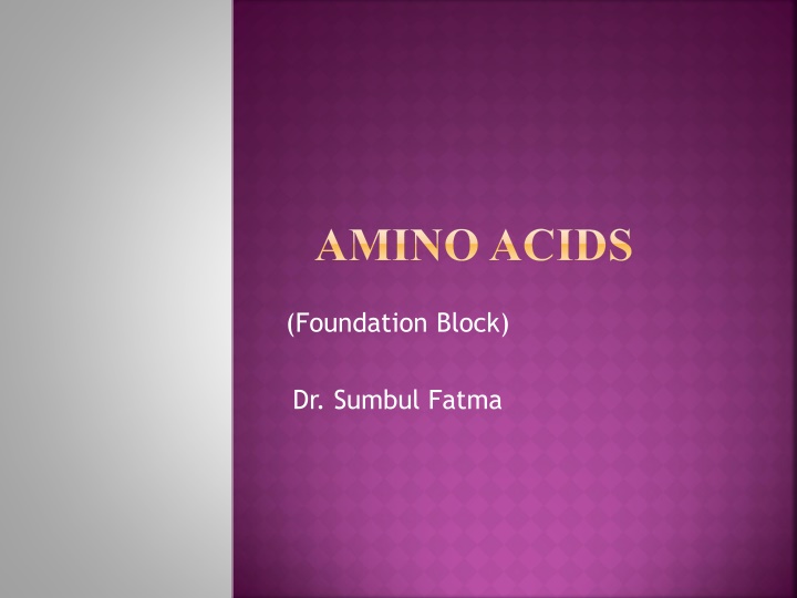amino acids n.w