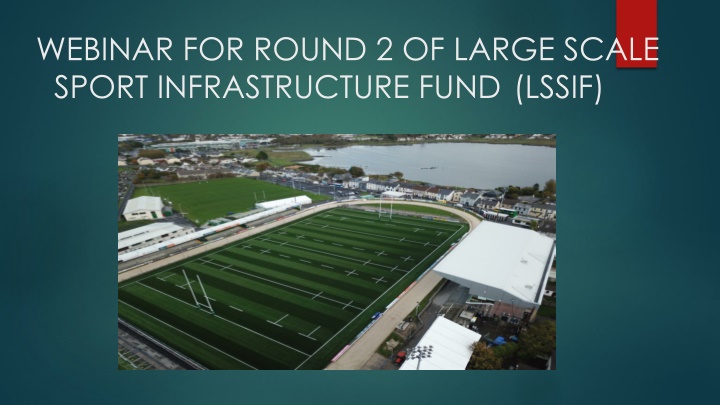 Large-Scale Sport Infrastructure Fund - Round 2 Overview