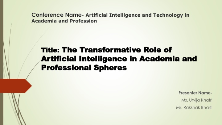 conference name artificial intelligence n.w