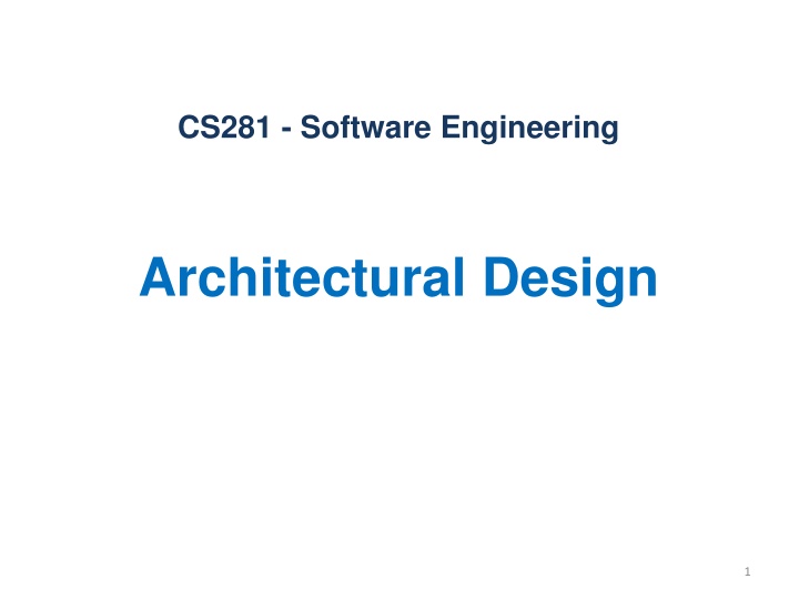 cs281 software engineering n.w